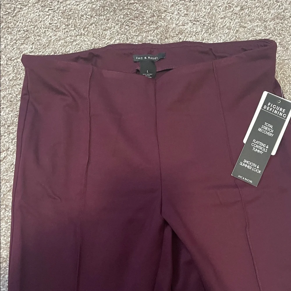 NWT Zac & Rachel Wine Pants - Picture 6 of 7